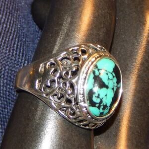 Size 11 Faux Turquoise Ring